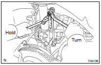 INSTALL FRONT STABILIZER LINK ASSY LH