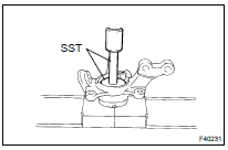 INSTALL FRONT AXLE HUB LH BEARING