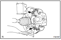 INSTALL FRONT DISC BRAKE CALIPER ASSY LH