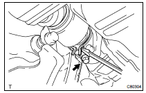 REMOVE FRONT DRIVE SHAFT ASSY RH (3MZ-FE for 2WD DRIVE TYPE)