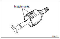 REMOVE REAR DRIVE SHAFT INBOARD JOINT ASSY LH