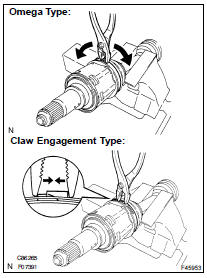 REMOVE FRONT AXLE INBOARD JOINT BOOT LH NO.2 CLAMP