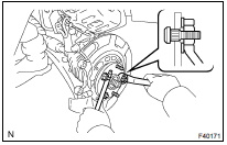 INSTALL FRONT AXLE LH HUB BOLT