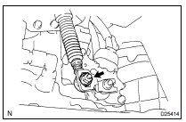 INSTALL TRANSMISSION CONTROL CABLE ASSY