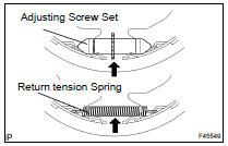 REMOVE PARKING BRAKE SHOE ADJUSTING SCREW SET