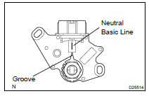 ADJUST PARK/NEUTRAL POSITION SWITCH ASSY