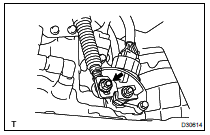 INSTALL TRANSMISSION CONTROL CABLE ASSY