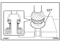  INSTALL TRANSFER DRIVEN PINION FRONT BEARING