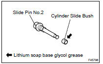 INSTALL REAR DISC BRAKE CYLINDER SLIDE BUSH