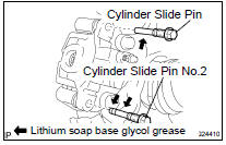 INSTALL REAR DISC BRAKE CYLINDER SLIDE PIN