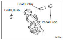 REMOVE BRAKE PEDAL BUSH