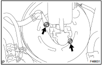 REMOVE BRAKE MASTER W/PLATE CYLINDER SUB-ASSY