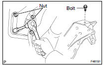  INSTALL BRAKE PEDAL SUPPORT ASSY