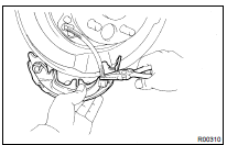 INSTALL PARKING BRAKE SHOE ASSY LH NO.2