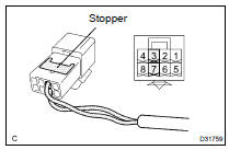 REMOVE INDICATOR LAMP WIRE SUB-ASSY