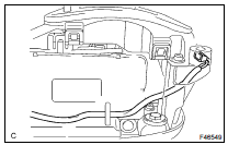 REMOVE INDICATOR LAMP WIRE SUB-ASSY