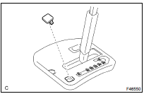 INSTALL SHIFT LOCK RELEASE BUTTON COVER