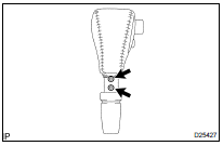 INSTALL SHIFT LEVER KNOB SUB-ASSY