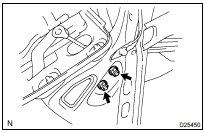 REMOVE TRANSMISSION CONTROL CABLE ASSY