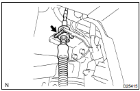 INSTALL TRANSMISSION CONTROL CABLE ASSY