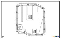 INSTALL AUTOMATIC TRANSAXLE OIL PAN SUB-ASSY