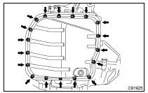 REMOVE AUTOMATIC TRANSAXLE OIL PAN SUB-ASSY