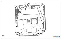 REMOVE AUTOMATIC TRANSAXLE OIL PAN SUB-ASSY