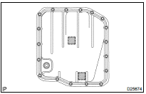 INSTALL AUTOMATIC TRANSAXLE OIL PAN SUB-ASSY