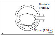 CHECK STEERING WHEEL FREEPLAY