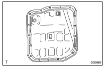 REMOVE AUTOMATIC TRANSAXLE OIL PAN SUB-ASSY