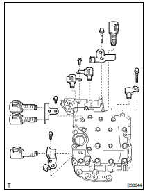 REMOVE TRANSMISSION VALVE BODY ASSY