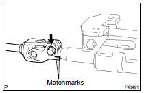 REMOVE STEERING INTERMEDIATE SHAFT SUB-ASSY