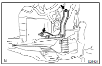 REMOVE OIL W/HOSE COOLER ASSY