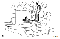 REMOVE OIL COOLER ASSY