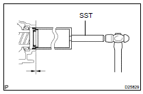 INSTALL TRANSAXLE HOUSING OIL SEAL