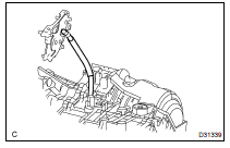 REMOVE TRANSMISSION OIL FILLER TUBE SUB-ASSY