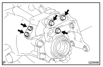  REMOVE TRANSFER STIFFENER PLATE RH (4WD DRIVE TYPE)