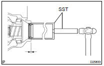 INSTALL TRANSAXLE HOUSING OIL SEAL