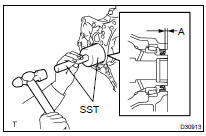 INSTALL TRANSAXLE HOUSING OIL SEAL