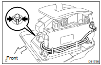 REMOVE SHIFT LEVER KNOB SUB-ASSY