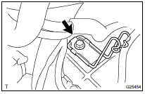 INSTALL TRANSMISSION CONTROL CABLE BRACKET NO.2