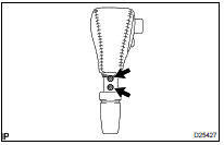 REMOVE SHIFT LEVER KNOB SUB-ASSY