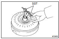 INSPECT TORQUE CONVERTER CLUTCH ASSY