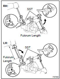 INSTALL STEERING RACK END SUB-ASSY