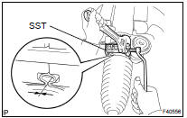 INSTALL STEERING RACK BOOT NO.2 CLAMP