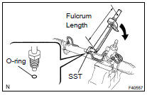 INSTALL STEERING LEFT TURN PRESSURE TUBE