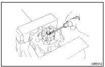 REMOVE VANE PUMP SHAFT SNAP RING