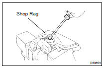 REMOVE VANE PUMP HOUSING OIL SEAL