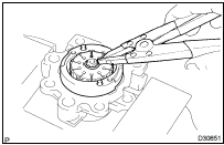 INSTALL VANE PUMP SHAFT SNAP RING