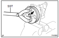 INSTALL VANE PUMP PULLEY